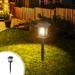 asjyhkr Solar Garden Lights LED Outdoor Solar Lights Vibrant Solar Garden Lights Outdoor Waterproof Solar Powered Path Landscape Outdoor Decorative Lights