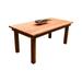 Farmhouse Redwood Outdoor Dining Table 31.5 h X 38.5 w X 60 l with natural transparent premium sealant