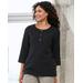 Blair Women's Easy Breezy Tunic - Black - 2X