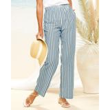 Blair Women's Cabana Stripe Pants - Multi - L - Misses