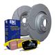 EBC Brakes Turbo Groove Discs and Yellowstuff Pads Kit - Rear - Solid 272x10mm - Bosch Caliper