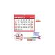 2023 A4 Easy Month To View Spiral Bound Wall Planner Calendar