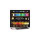 Acrylic Paints Set 24 Colour Paint Kit with 3 Paint Brushes for School Supplies,Crafts Paints, Paper,Canvas, Rock Painting, Wood,Ceramic & Fabric