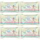 72Pc Fragrance Free Kind & Gentle Super Soft Baby Cleaning Wipes - Pack of 6