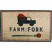 Farm To Fork Grey Kitchen Rug by Prepac Manufacturing in Grey (Size 30 X 50)