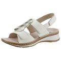 Sandale ARA "HAWAII" Gr. 40, beige (creme) Damen Schuhe Flats