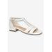Women's Aris Sandal by Easy Street in White (Size 8 M)