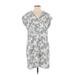 Gap Casual Dress - Shift: White Print Dresses - Women's Size Small