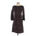 Boden Casual Dress: Black Print Dresses - Women's Size 2