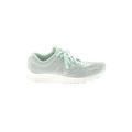 New Balance Sneakers: Athletic Platform Casual Green Solid Shoes - Women's Size 8 - Almond Toe