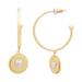 Kate Spade Jewelry | Kate Spade Gold & Silver Heartful Hoop Earrings | Color: Gold/Silver | Size: Os