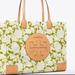 Tory Burch Bags | New! Tory Burch Large Ella Printed Tote | Color: Green/White | Size: Os