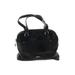 Lauren by Ralph Lauren Leather Satchel: Pebbled Black Solid Bags