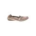 Attilio Giusti Leombruni Flats: Tan Solid Shoes - Women's Size 42 - Almond Toe