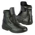 Profirst Motorbike Boots for Men Waterproof Motorcycle Short Ankle Racing Boots for Men (UK 12, Black, numeric_12)