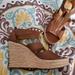 Michael Kors Shoes | Leather Zipper Michael Kors Wedges | Color: Brown/Tan | Size: 8