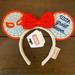 Disney Accessories | Disney Spider-Man With Great Power Yarn Minnie Ear Headband | Color: Red/White | Size: Os