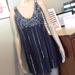 Free People Dresses | Gray Babydoll Style Dress With Sequins M010 | Color: Gray/Silver | Size: S