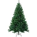 HMWD 6ft/7ft Green Artificial Traditional Realistic Christmas Tree Metal Stand Xmas Festive Large decoration 800/1000 Tips Green Christmas trees 6ft/7ft trees topper tree trees (6ft)