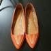 Coach Shoes | Coach Oakland Leather Flats Pointed Toe | Color: Orange | Size: 8