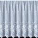 kellyuk Aria Floral White Modern Net Curtain - 8 Metres Wide x 63" (160cm) Drop