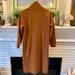 Burberry Dresses | Burberry London 100% Cashmere Rust Mock Neck 3/4 Sleeve Knee Length Dress M | Color: Orange | Size: M