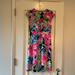 Lilly Pulitzer Dresses | Gorgeous Lilly Pulitzer Silk Dress | Color: Blue/Pink | Size: M