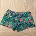 Lilly Pulitzer Shorts | Lilly Pulitzer Classic Short Size Xl Oceanview Macaw Blue Sweet Escape | Color: Blue/Pink | Size: Xl