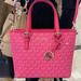 Michael Kors Bags | Michael Kors Jet Set Travel Extra-Small Logo Top-Zip Tote Bag Electric Pink Nwt | Color: Gold/Pink | Size: Extra-Small