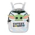 Disney Accessories | Disney Baby Yoda Kids' Mini Backpack Silver 9.5” H X 7” W X 3.5” D | Color: Silver | Size: Mini