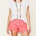 Free People Shorts | Free People Coral Pink Cutoff Distressed Jean Shorts Size 27 | Color: Pink | Size: 27