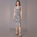 Anthropologie Dresses | Anthropologie Jacquard Cut-Out Midi Dress In Black And White Sz Xs | Color: Black/White | Size: Xs