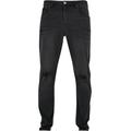 Bequeme Jeans URBAN CLASSICS "Urban Classics Herren Distressed Stretch Denim Pants" Gr. 30, Normalgrößen, schwarz (black destroyed washed) Herren Jeans