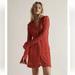 Free People Dresses | Free People Shayla Lace Mini Dress In Red Xs Nwts | Color: Red | Size: Xs