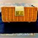 J. Crew Bags | Jcrew Ratan Wicker Clutch | Color: Silver/Tan | Size: 8”L X 3.1”W