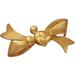 Disney Jewelry | Disney Matte Gold Tone Mickey Bow Brooch Pin, Signed E448 | Color: Gold | Size: Os