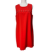 J. Crew Dresses | J. Crew Womens Size 14 Sleeveless Shift Dress Electric Red Scallop Grommet | Color: Red | Size: 14