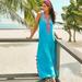 Lilly Pulitzer Dresses | Lilly Pulitzer Nolia Maxi Dress Cover Up Turquoise New Xs | Color: Blue | Size: Xs