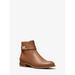 Michael Kors Shoes | Michael Kors Jilly Faux Pebbled Leather Ankle Boot 8 Luggage (Brown) New | Color: Brown | Size: 8