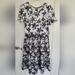 Lularoe Dresses | Lularoe Amelia Dress. Size M | Color: Black/White | Size: M