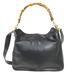 Gucci Bags | Gucci Bamboo Shoulder Bag Leather 2way Black Authentic | Color: Black | Size: 11.4 X 9.8 X 3.5”