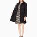 Kate Spade Jackets & Coats | Kate Spade Scallop Twill Coat In Black Jacket Size 0 | Color: Black | Size: 0