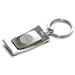 Silver Virginia Tech Hokies Curved Logo Key Ring