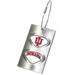 Silver Indiana Hoosiers 3.5'' x 2'' Bag Tag