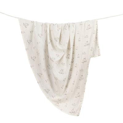 Crane Baby Organic Cotton Bunny Single Swaddle