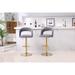 Modern Barstools Bar Height, Swivel Velvet Bar Stool Counter Height Bar Chairs Adjustable Tufted Stool