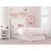 NoHo Twin Bed with Footboard and 2 Drawers in White