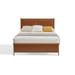 Metal Frame Platform Bed w/ Sponge Soft Bag Headboard Footboard Solid Wood Ribs Slat Support Bed,Coffee - Full