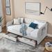 Upholstery Daybed with Trundle Bed and Two Storage Drawers