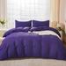 Seersucker Duvet Cover Set King Size, 3 Pieces (1 Duvet Cover 2 Pillow Cases)